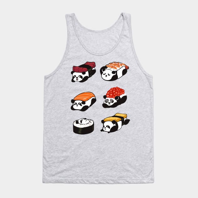 Sushi panda Tank Top by huebucket